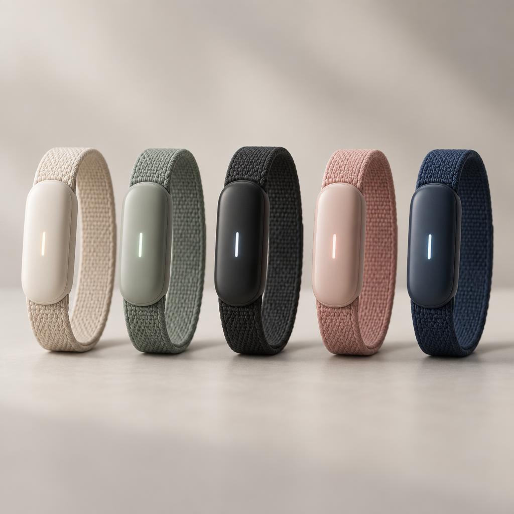 Bio Band lineup in Sand, Sage, Onyx, Rose and Navy